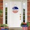 Patriotic Door Sign and Wreath for Memorial Day Independence Day 12-Inch